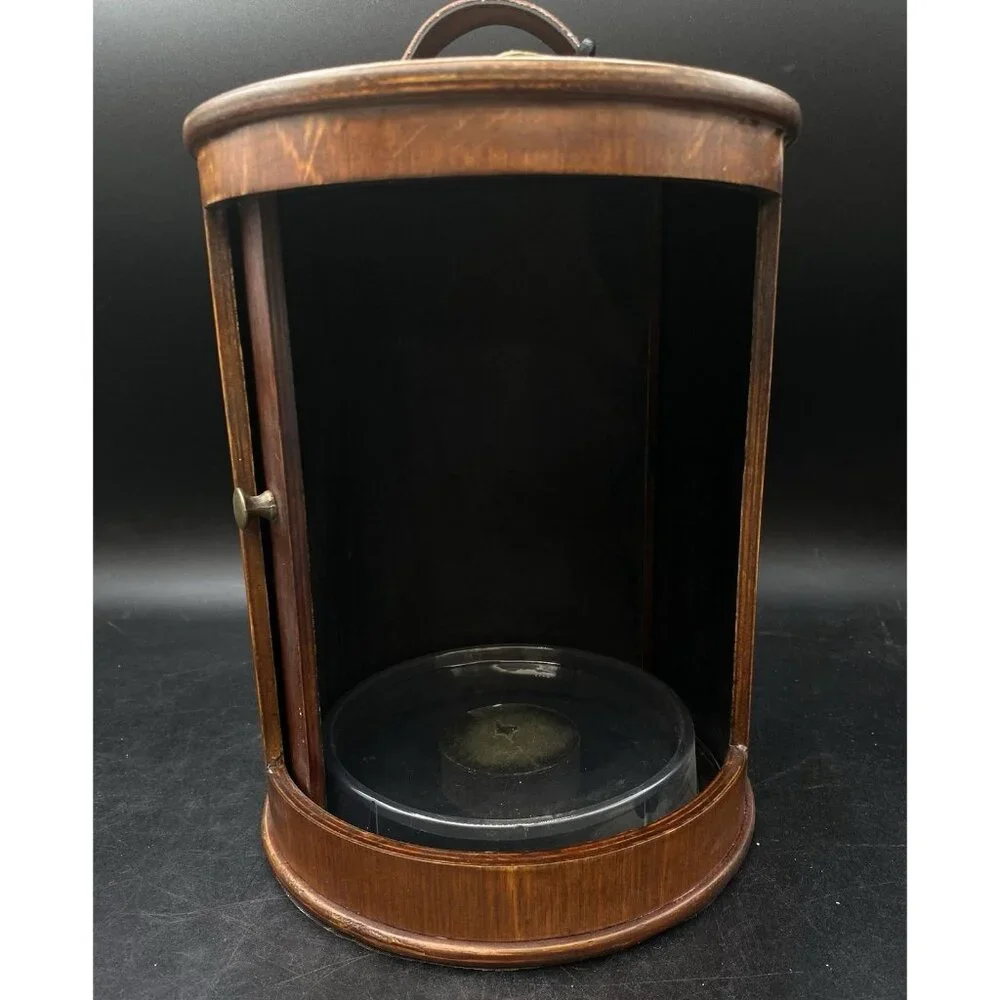 Pyrat Rum Decanter Bottle XO Buddha Wooden Box Roll Door Display Handle Badge